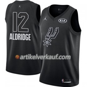 NBA San Antonio Spurs Trikot LaMarcus Aldridge 12 2018 All-Star Jordan Brand Schwarz Swingman - Herren